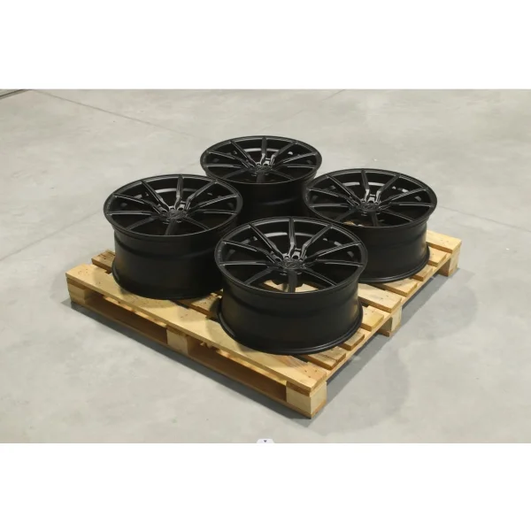 Set of CVR4 20x9 ET20 + 20x10 ET30 5x112 Matt Black