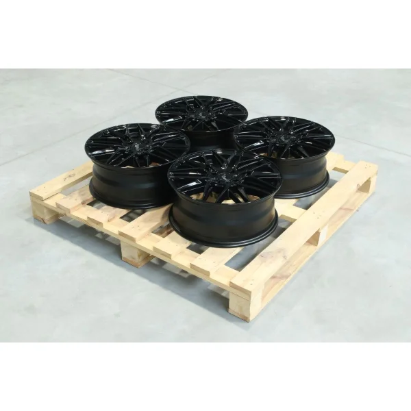 Set of JR28 17x7 ET20 4x108 Gloss Black