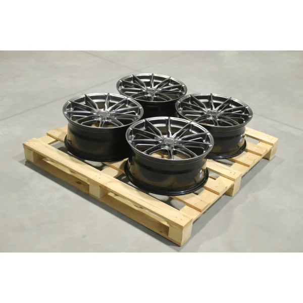 Set of JR37 18x8 ET40 5x100 Hyper Black