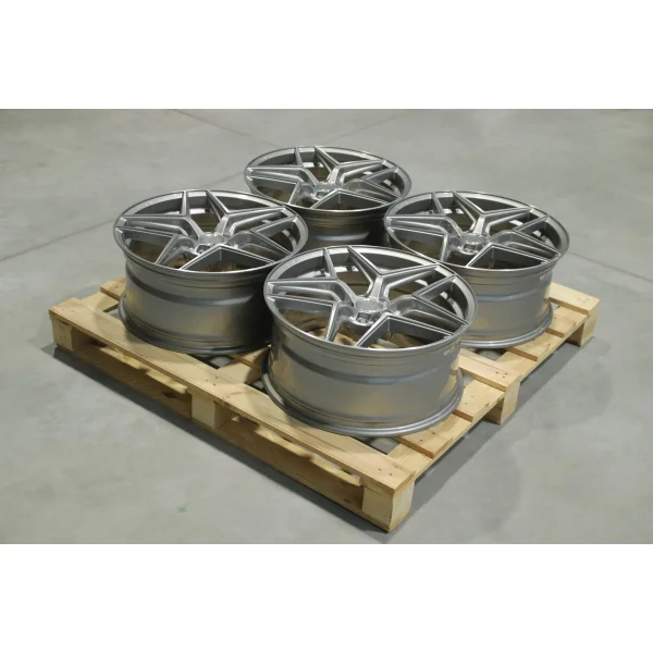 Set of CVR2 20x9 ET20 5x112 Brushed Titanium