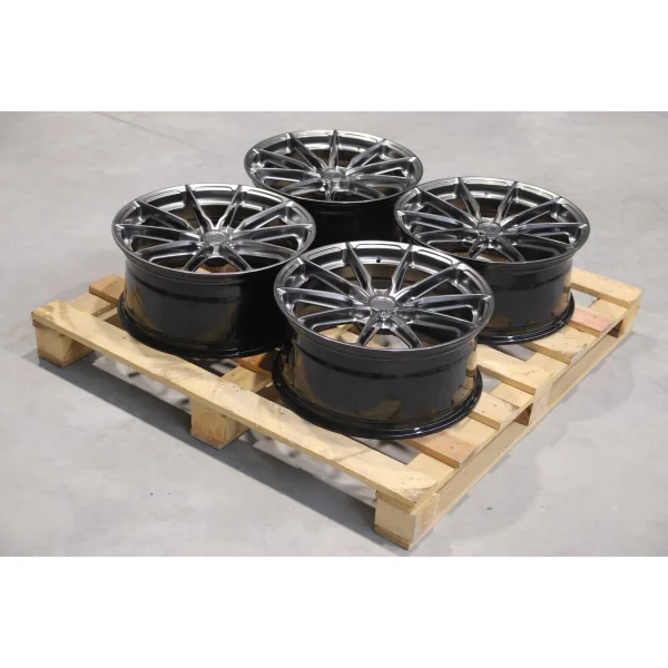 Set of JR37 19x8,5 ET43 5x120 Hyper Black