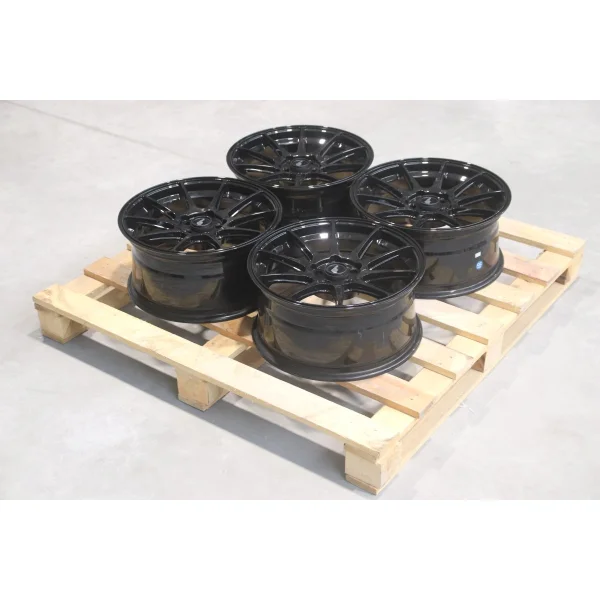 Set of JR11 17x8 ET30 5x98 Gloss Black