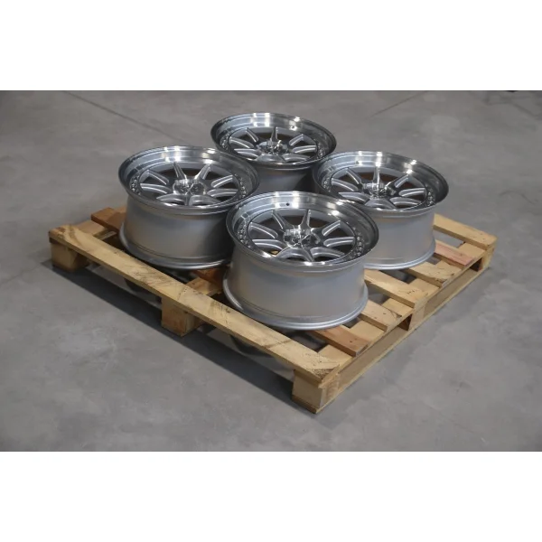 Set of JR47 18x8,5 ET35 5x110 Silver Machined Face