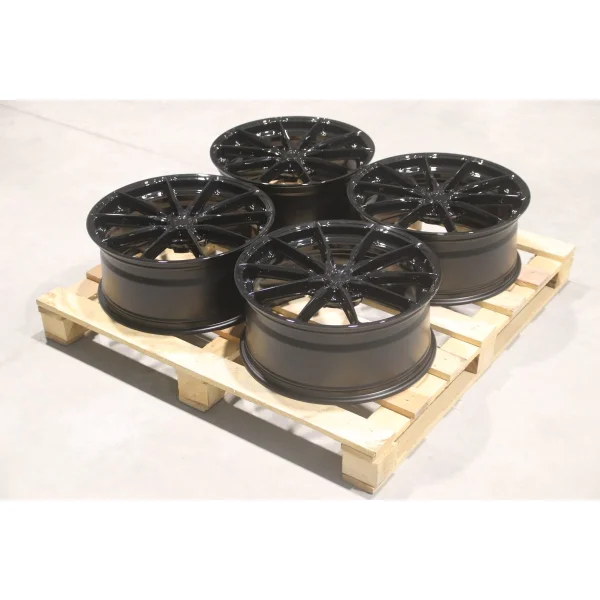 Set of JR37 20x8,5 ET35 + 20x8,5 ET44 5x112 Gloss Black
