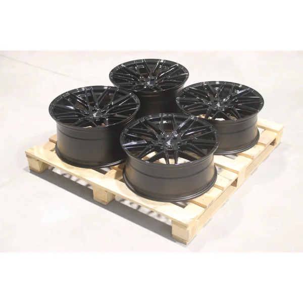 Set of JR28 20x8,5 ET30 + 20x10 ET30 5x112 Gloss Black