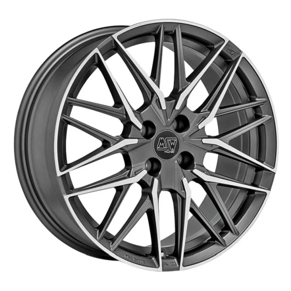 Felgi Aluminiowe 18" MSW 50-4 4x100 7,5J ET35 Matt Gun Metal Full Polished
