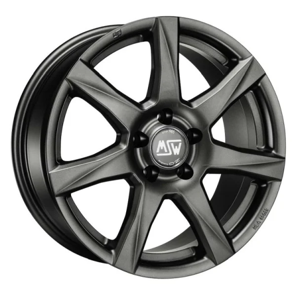 Felgi Aluminiowe 14" MSW 77 4x100 5J ET35 Matt Dark Grey